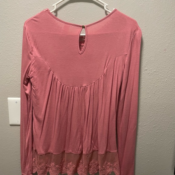 Pink XS cute long sleeve blouse - Picture 4 of 4